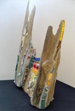 Mosaic, Drift wood, Sculpture